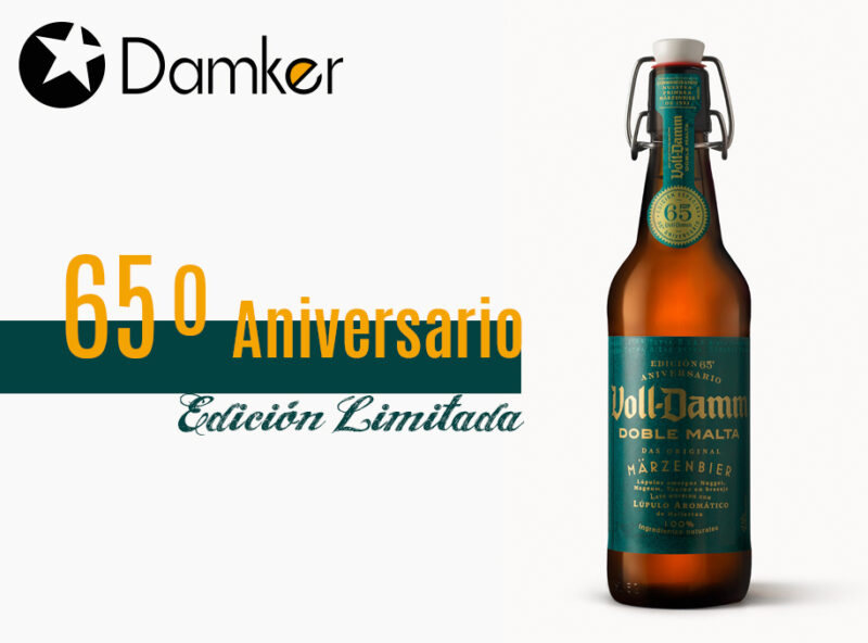 Botella edición 65 aniversario Voll Damm